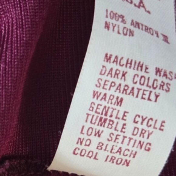 Vintage Henson Kickernick Maroon Half Slip - Picture 3 of 5